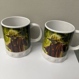 Star Wars Yoda Mug Set - Green and Brown